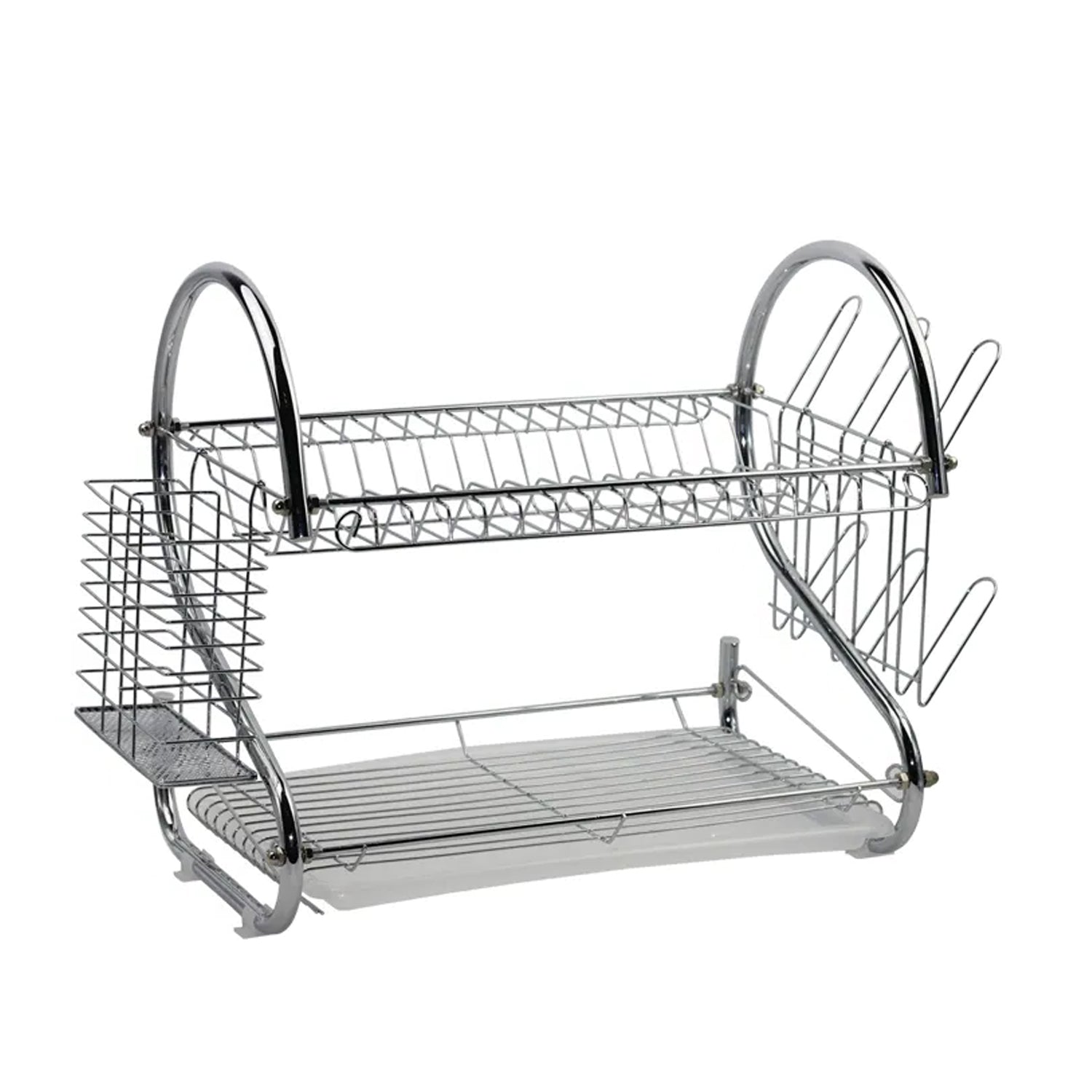 7668 Stainless Steel Drain Bowl Storage Rack Holder Plate Dish Cutlery Cup Rack with Tray Kitchen Shelf Stand DeoDap 7668 Stainless Steel Drain Bowl Storage Rack Holder Plate Dish Cutlery Cup Rack with Tray Kitchen Shelf Stand DeoDap